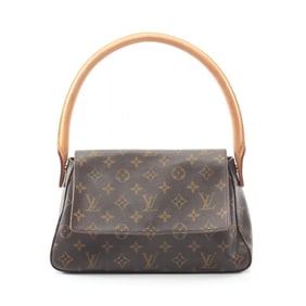 Louis Vuitton Mini Looping Handbag, Coated Canvas and Leather, Monogram, Women's, Brown, M51147