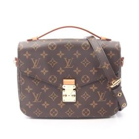 Louis Vuitton Metis MM Pochette Handbag, Coated Canvas and Leather, Monogram, Women's, Brown, M44875