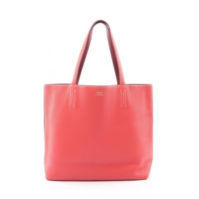 Hermes Hermès Double Sens 45 Tote Bag, Taurillon Clemence Leather, Women's, Pink and Bordeaux