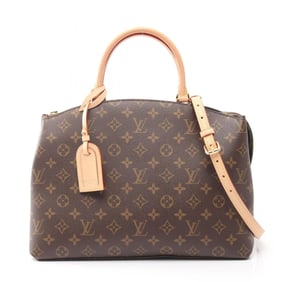 Louis Vuitton Grand Palais MM Handbag, Coated Canvas and Leather, Monogram, Women's, Brown, M45898