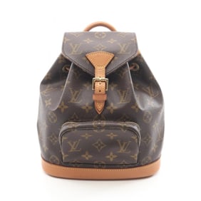 Louis Vuitton Mini Montsouris Backpack Bag, Coated Canvas and Leather, Monogram, Women's, Brown,