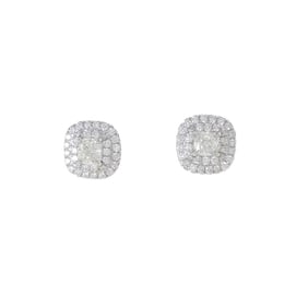 Tiffany Soleste Earrings 0.26ct I VS1 Cushion Cut