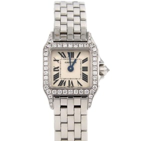 Cartier Mini Santos de WG D WF9005Y8 Quartz Watch