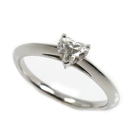 TIFFANY & Co. Tiffany Pt950 Platinum Heart-Shaped Diamond Ring, 0.41ct Diamond, Size 11.5, 3.6g,
