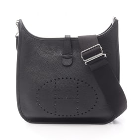 Hermes Hermès Evelyn 3 Trois PM Shoulder Bag in Taurillon Clemence Leather, Black