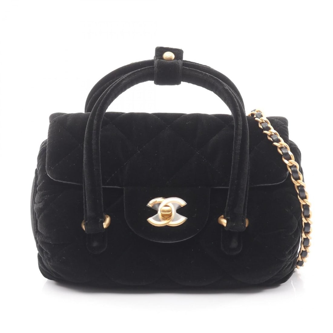 CHANEL Matelasse Shoulder Bag, Fabric, Women's, Black: --- Catalog ---Category: SizeSize (HxWxD): 11cm x 17cm x 9.5cm / 4.33'' x 6.69'' x 3.74''Category: DesignType: Shoulder bagColor: BlackGender: WomenMaterial: Fabric Category: GeneralBrand: Chanel--- I