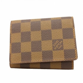 Louis Vuitton Damier Envelope Carte de Visite Business Card Holder N62920 Ebene for Men and Women