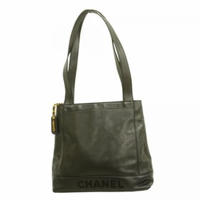 Chanel Shoulder Bag Caviar Skin Black Women's