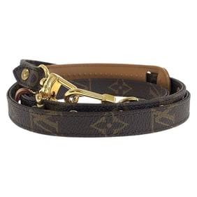 LOUIS VUITTON Louis Vuitton Monogram Brown with Gold Hardware J52315 Shoulder Strap for Women