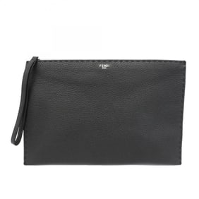 Fendi Selleria Clutch Bag in Black Leather for Men
