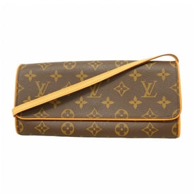 Louis Vuitton Monogram Pochette Twin GM Shoulder Bag M51852 Brown Women's