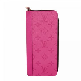 Louis Vuitton Taiga Rama Zippy Wallet Vertical M30780 Fuchsia Men's Long
