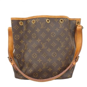 Louis Vuitton Monogram Petit Noe Shoulder Bag M42226 Brown Women's