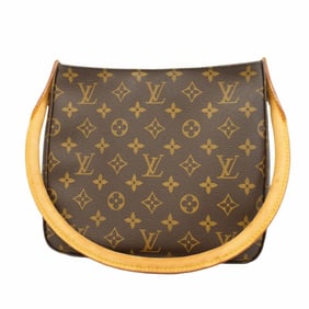Louis Vuitton Monogram Looping MM Shoulder Bag M51146 Brown Women's