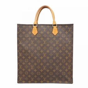 Louis Vuitton Monogram Sac Plat Tote Bag M51140 Brown Women's