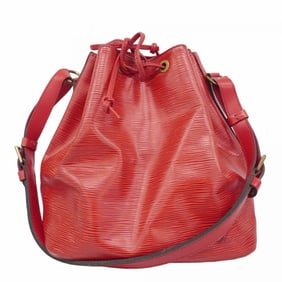 Louis Vuitton Epi Petit Noe Shoulder Bag M44107 Castilian Red for Women