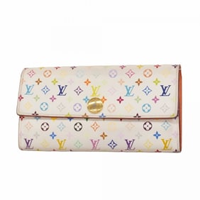 Louis Vuitton Monogram Multicolore Portefeuille Sarah Long Wallet M60272 in Bron Orange for Women
