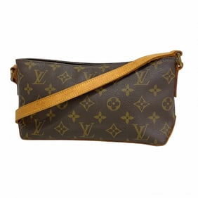 Louis Vuitton Monogram Trotter Shoulder Bag M51240 Brown Women's