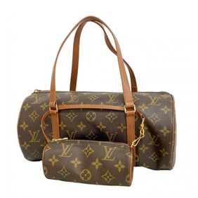 Louis Vuitton Monogram Papillon 30 Handbag M51385 Brown Women's
