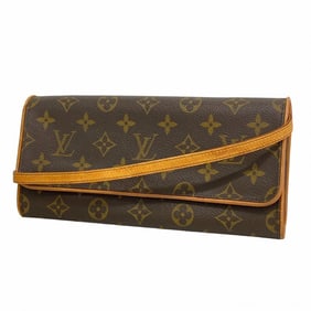 Louis Vuitton Monogram Pochette Twin GM Shoulder Bag M51852 Brown Women's