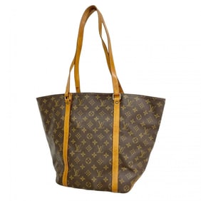 Louis Vuitton Monogram Sac Tote Bag M51109 Brown Women's
