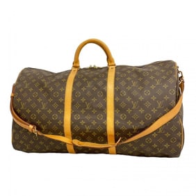 Louis Vuitton Monogram Keepall Bandouliere 60 Boston Bag M41412 Brown Men's/Women's