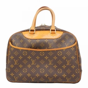 Louis Vuitton Monogram Deauville Handbag M47270 Brown Women's