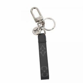 Louis Vuitton Monogram Eclipse Dragonne Keychain M61950 Black Men's