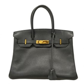 Hermes Hermès Birkin 30 Ardennes Handbag, Black, C Stamp, Women's