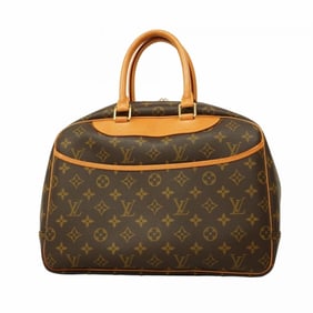 Louis Vuitton Monogram Deauville Handbag M47270 Brown Women's