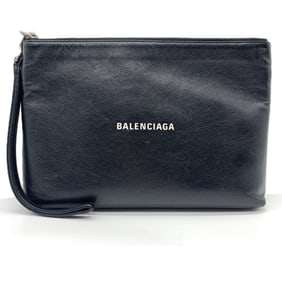 Balenciaga clutch bag black and white 593815 BALENCIAGA