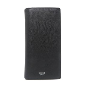 Celine Vertical Wallet Men's Long 10C863BEN38SI Grained Calfskin Black