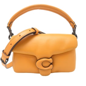 Coach Women's Shoulder Bag C3880 Leather Yellow