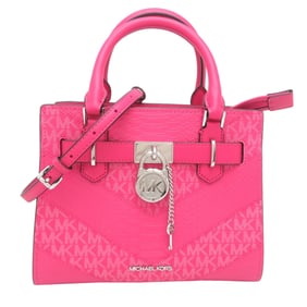 Michael Kors Signature Shoulder Tote Bag, 35R4SHMS1L, Leather, Pink