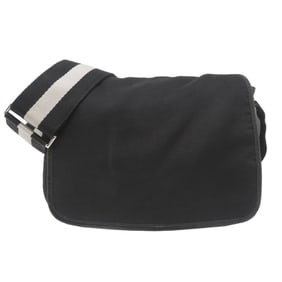 Bally men's nylon shoulder bag in black