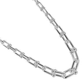 Tiffany Necklace Hardware Graduated Link Silver 925 Approx. 103g TIFFANY & Co.