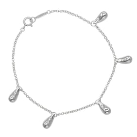 Tiffany & Co. Teardrop 5 motif bracelet, 925 silver, approximately 6.2g, motifs, women's