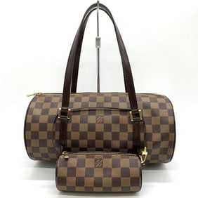 LOUIS VUITTON Papillon 30 MB1023 Handbag Damier Canvas Brown Women's