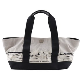 Chanel CHANEL High Summer Handbag Sports Line Nylon Made in Italy Black Tote Bag A5 Snap Button