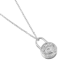 Tiffany & Co. 1837 Round Rock Necklace, 925 Sterling Silver, Approx. 2.55g, Rock, Women's