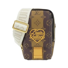 Louis Vuitton Monogram Stripe (LV Squared) Double Phone Pouch M81005 Shoulder Bag