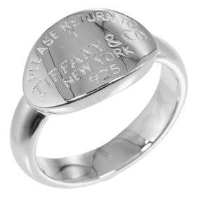 Tiffany & Co. Return to Oval Ring, size 18, 925 Sterling Silver, approximately 6.7g, Unisex