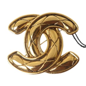 CHANEL Coco Mark Brooch Gold