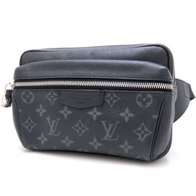 LOUIS VUITTON Taiga Rama Monogram Eclipse Bum Bag for Outdoor Use, M30245, Noir, Men's, 352996