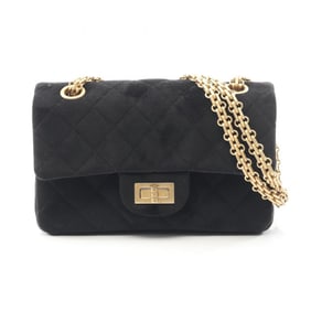 Chanel 2.55 Shoulder Bag, Fabric, Women's, Black