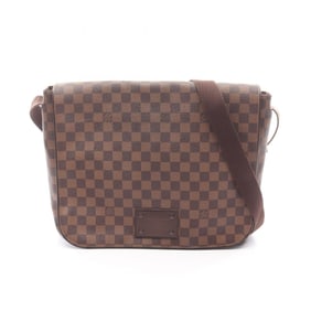 Louis Vuitton Brooklyn GM Damier Ebene Shoulder Bag, Coated Canvas and Leather, Brown, Men's