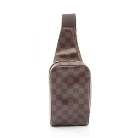 Louis Vuitton Geronimos Damier Ebene Waist Bag/Body Bag in Coated Canvas, Brown, for Men and Women,