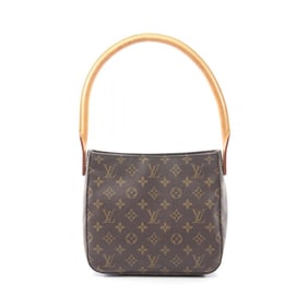 Louis Vuitton Looping MM Monogram Shoulder Bag, Coated Canvas and Leather, Brown, Women's, M51146