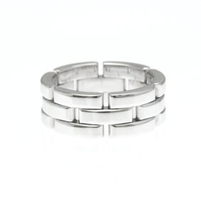 Cartier Maillon Panthere Ring White Gold (18K) Fashion No Stone Band Ring Silver