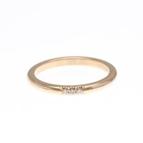 Tiffany Forever Ring 3P Diamond Pink Gold (18K) Fashion Diamond Band Ring Pink Gold